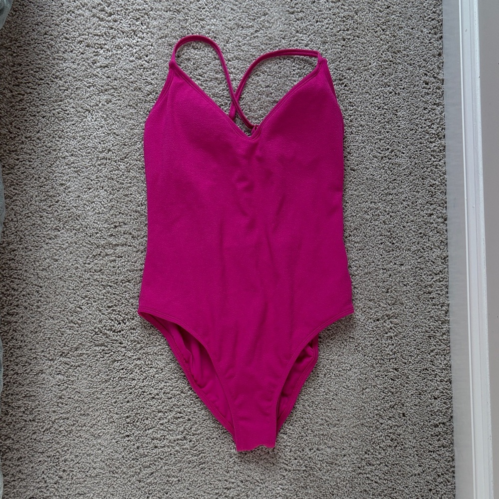 Shade & Shore Hot Pink One-Piece Swimsuit